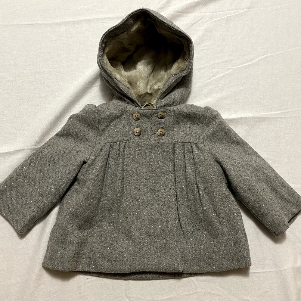 Baby Gap Faux Fur Peacoat